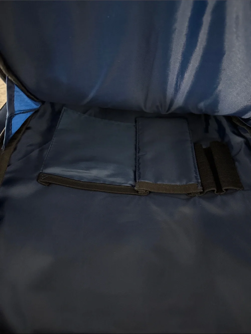 Original Penguin Blue Backpack with White Accent Zipper